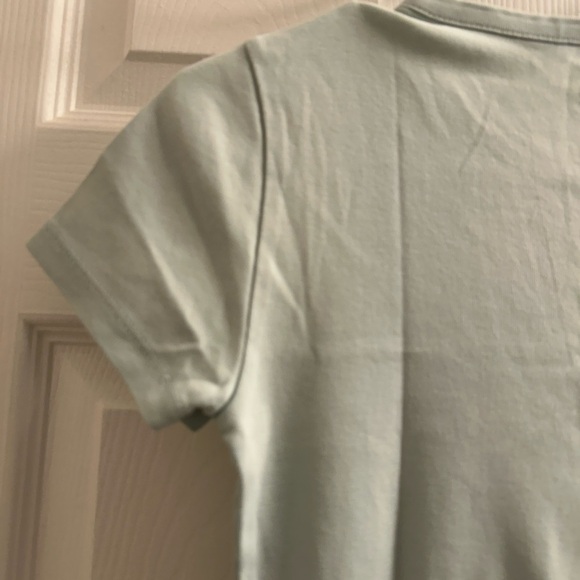 J. Crew Women Green Fitted Short Sleeve Tee - Picture 5 of 7